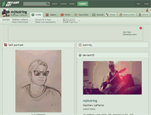 Tablet Screenshot of mjl6string.deviantart.com