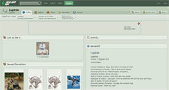 Desktop Screenshot of lupinia.deviantart.com