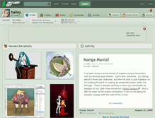 Tablet Screenshot of halley.deviantart.com