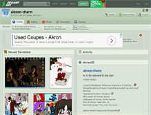 Tablet Screenshot of alexon-charm.deviantart.com