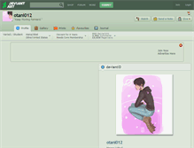 Tablet Screenshot of otani012.deviantart.com