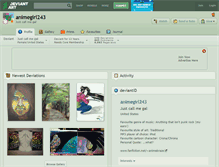 Tablet Screenshot of animegirl243.deviantart.com