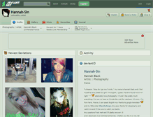 Tablet Screenshot of hannah-sin.deviantart.com