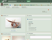 Tablet Screenshot of corovan.deviantart.com