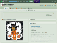 Tablet Screenshot of macabremajesty.deviantart.com