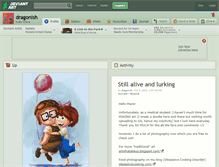 Tablet Screenshot of dragonish.deviantart.com