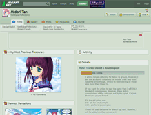 Tablet Screenshot of midori-tan.deviantart.com