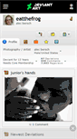 Mobile Screenshot of eatthefrog.deviantart.com