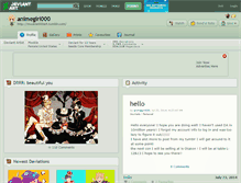 Tablet Screenshot of animegirl000.deviantart.com