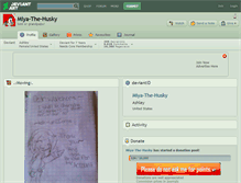 Tablet Screenshot of miya-the-husky.deviantart.com