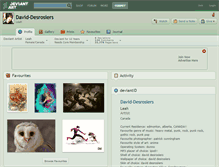 Tablet Screenshot of david-desrosiers.deviantart.com