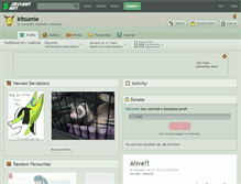 Tablet Screenshot of kitsumie.deviantart.com