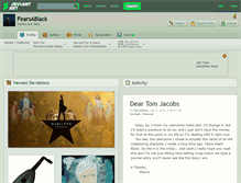 Tablet Screenshot of fearsablack.deviantart.com