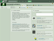 Tablet Screenshot of commanderluminaire.deviantart.com