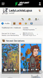 Mobile Screenshot of ladyluciolalupus.deviantart.com