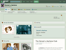 Tablet Screenshot of denzel-x-marlene.deviantart.com