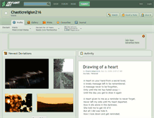 Tablet Screenshot of chaoticreligion216.deviantart.com