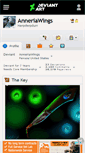 Mobile Screenshot of anneriawings.deviantart.com