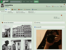 Tablet Screenshot of mybambina.deviantart.com