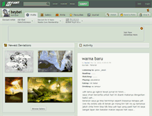 Tablet Screenshot of beybel.deviantart.com