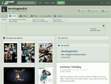 Tablet Screenshot of newkingdoment.deviantart.com