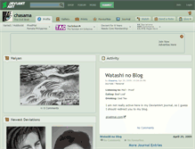Tablet Screenshot of chasama.deviantart.com