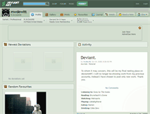 Tablet Screenshot of mwdewitt.deviantart.com