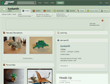 Tablet Screenshot of kyokamih.deviantart.com