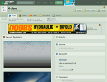 Tablet Screenshot of airplane.deviantart.com
