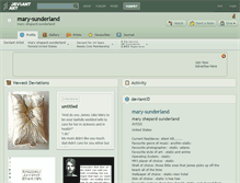 Tablet Screenshot of mary-sunderland.deviantart.com