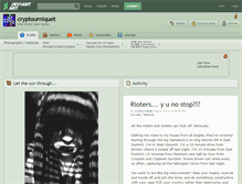 Tablet Screenshot of cryptourniquet.deviantart.com