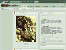 Tablet Screenshot of canine-alliance.deviantart.com