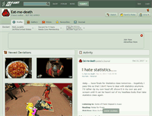 Tablet Screenshot of eat-me-death.deviantart.com