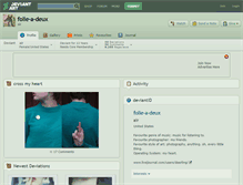 Tablet Screenshot of folie-a-deux.deviantart.com