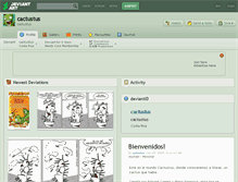 Tablet Screenshot of cactustus.deviantart.com