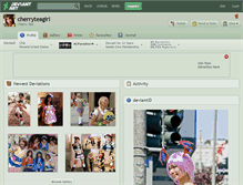 Tablet Screenshot of cherryteagirl.deviantart.com