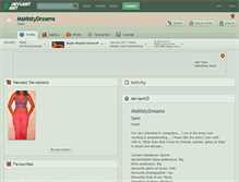 Tablet Screenshot of msmistydreams.deviantart.com