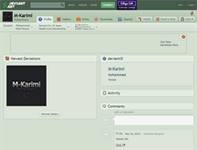 Tablet Screenshot of m-karimi.deviantart.com