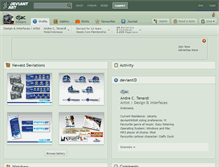 Tablet Screenshot of djac.deviantart.com