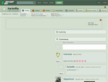 Tablet Screenshot of kaciedilla.deviantart.com