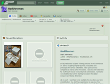 Tablet Screenshot of marknewman.deviantart.com