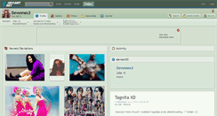 Desktop Screenshot of devonnex3.deviantart.com