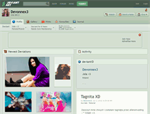 Tablet Screenshot of devonnex3.deviantart.com