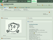 Tablet Screenshot of monkeychocolate.deviantart.com