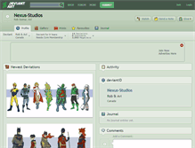 Tablet Screenshot of nexus-studios.deviantart.com