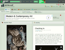 Tablet Screenshot of aki-the-wolf.deviantart.com