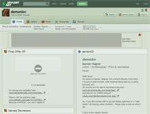 Tablet Screenshot of demonlov.deviantart.com