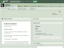Tablet Screenshot of chikatsu.deviantart.com
