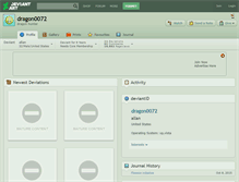 Tablet Screenshot of dragon0072.deviantart.com