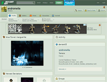 Tablet Screenshot of andromelia.deviantart.com